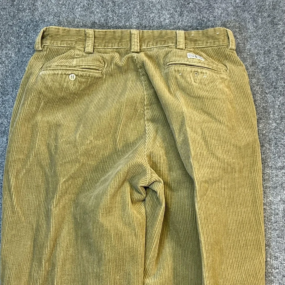 Polo Ralph Lauren Philip Pants Men 34x32 Beige Corduroy Classic Fit Dress(34x30) - Picture 5 of 13